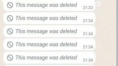 Deleted messages