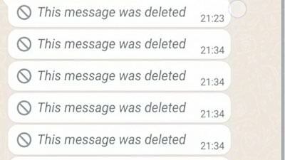 Deleted messages